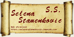 Selena Stamenković vizit kartica